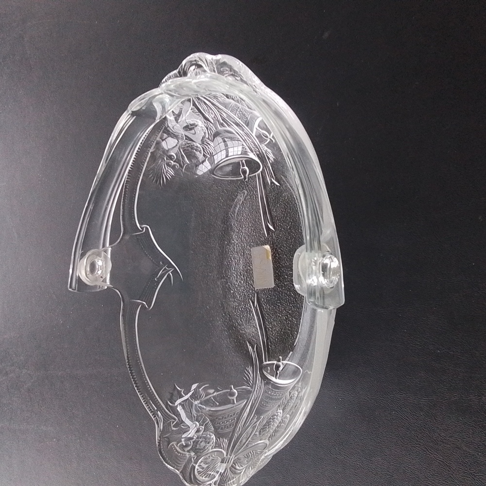 Mikasa crystal holiday dish